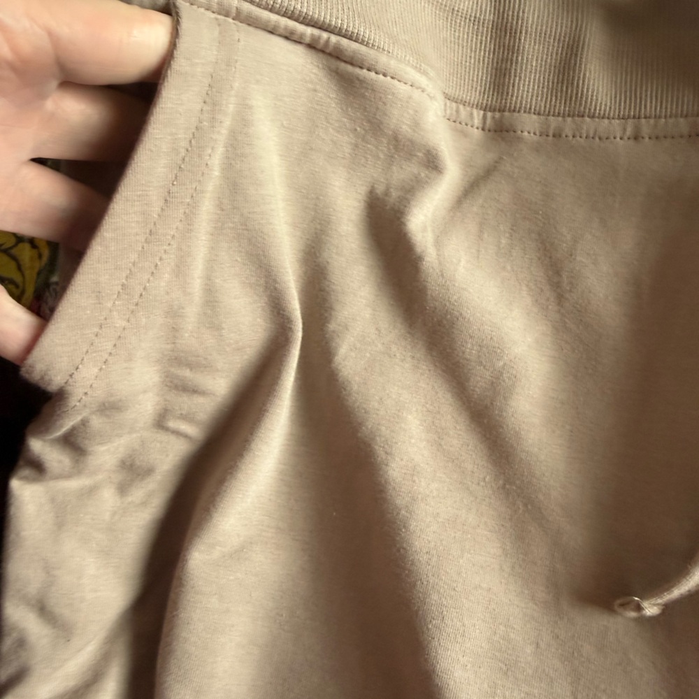 Zenana Drawstring Mocha Cotton Joggers with Pockets Size 1X